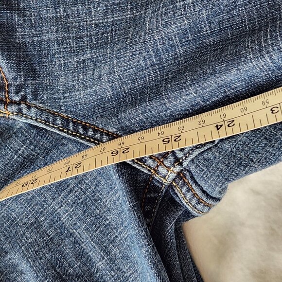 Seven7 Bombshell Bootcut Jeans in London Wash, 22W Petite - Picture 13 of 14